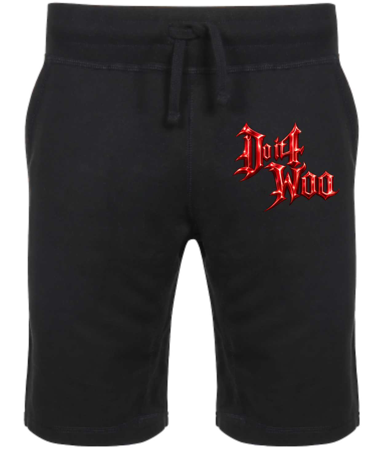 DO IT 4 WOO Black & Red Shorts