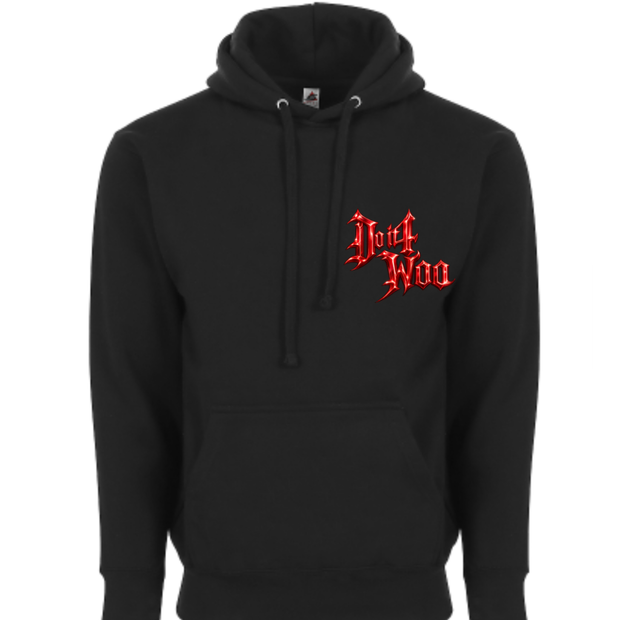 DO IT 4 WOO Black & Red Just Hoodie